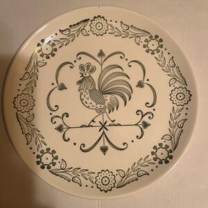 Vintage Scio pottery plate with rooster.